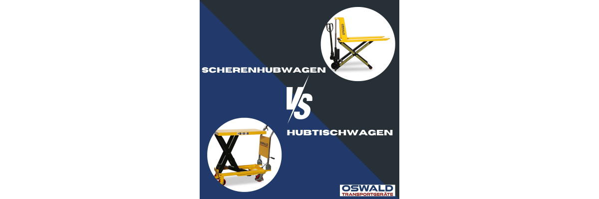Scherenhubwagen vs. Hubtischwagen - Scherenhubwagen vs. Hubtischwagen – Unterschiede &amp; Vorteile