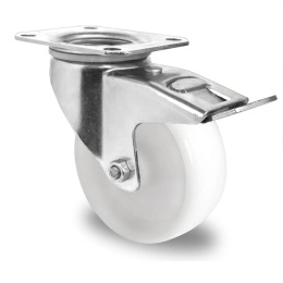 Polyamid Lenkrolle mit Feststeller 100 mm