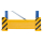 Rammschutzwand für Regalstirnseiten, inkl. Rammschutzecken - Breite: 2x 1.100 mm