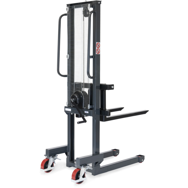 Fetra Handwinden Stapler, 1560 mm Hubhöhe, 250 kg, Gabellänge 800 mm