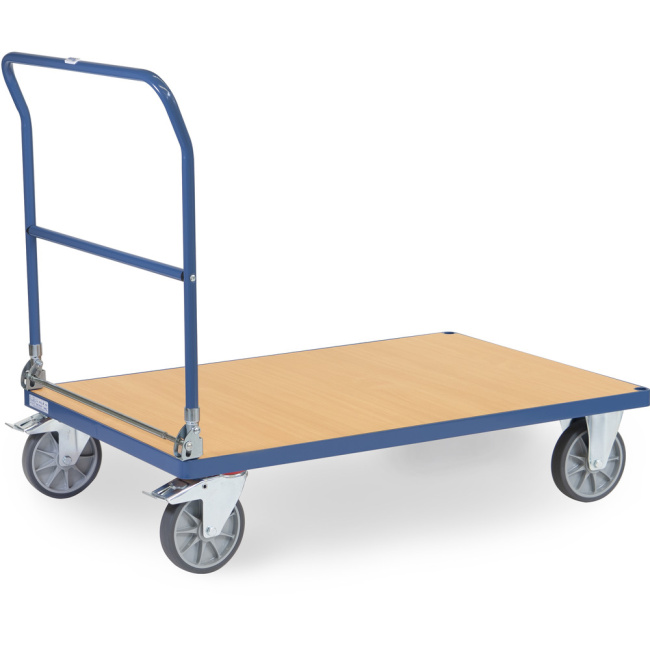 Fetra Klappwagen LxB 1200 x 800 mm, 600 kg, klappbar, Holzplatte