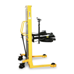 Fasswender OSWALD FS40 - für 208 l DIN-Fässer, 400 kg, Hochhubwagen Fasskipper