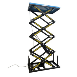 HanseLifter Vierfachscherenhubtisch QRSHT04 - 400 kg -  4140 mm Hubhöhe - 230/380V