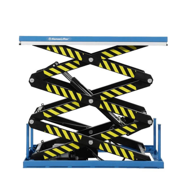 HanseLifter Dreifachscherenhubtisch TRSHT 1000 - 2000 kg, 3 m Hubhöhe, 230 V