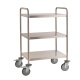 Edelstahl-Servierwagen 2 bis 4 Böden - bis 200 kg Traglast -  Klasse C2 & C3
