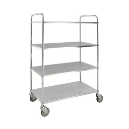 Etagenwagen mit 4 Böden - 980 x 585 x 1445 mm - 250 kg Traglast