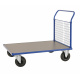 Plattformwagen 1020 mm Höhe - Schiebebügel - Drahtgitterwand - 500 kg - blau