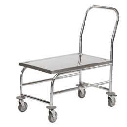 Edelstahl-Plattformwagen mit 1-2 Böden - bis 200 kg...