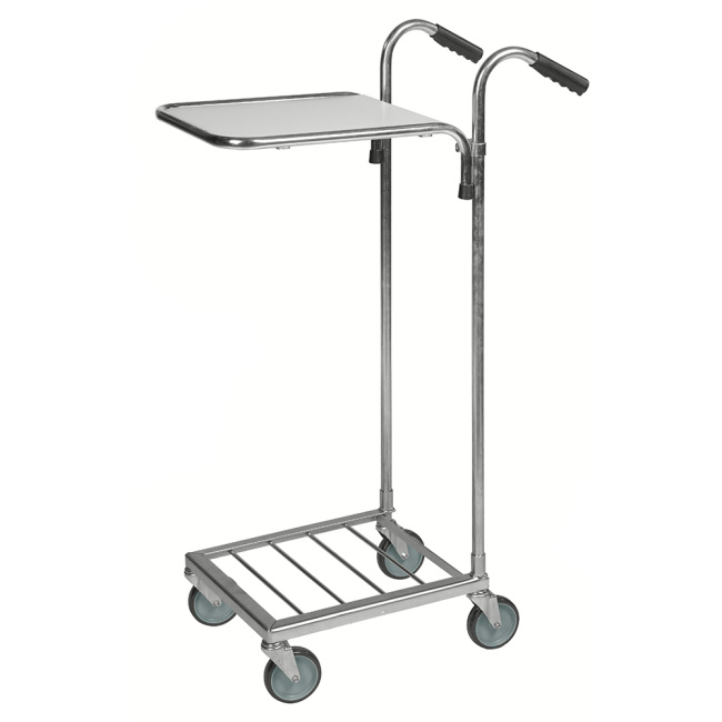 Mini-Transportwagen mit 1 Boden 660 x 385 x 1.090 mm, 35 kg, verzinkt