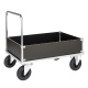Vierwandwagen Kofferwagen niedrig 900 mm Höhe - 500 kg Tragkraft - verzinkt