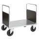 Doppel-Stirnwandwagen Blechboden - bis 1200 x 800 x 900 mm - 500 kg - Stahl