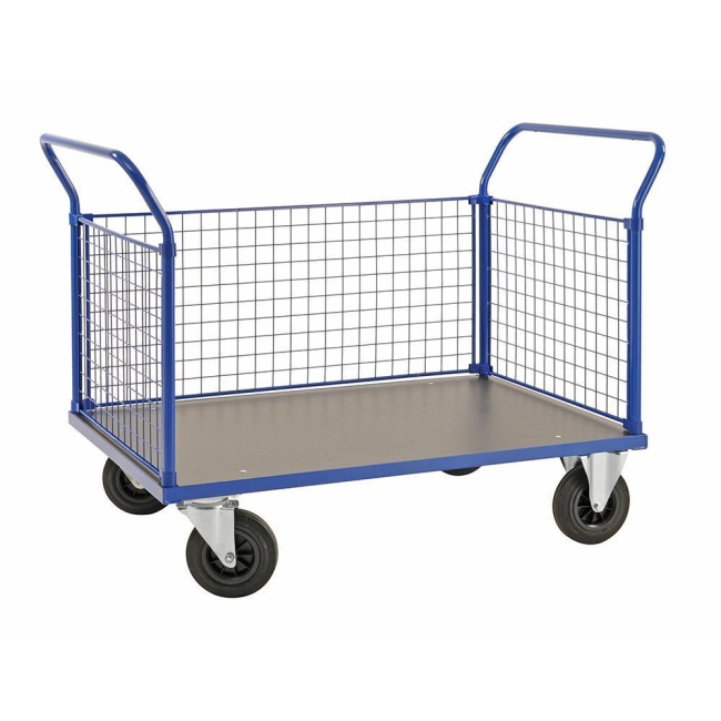 Dreiwandwagen - bis 1.366 x 800 x 1.020 mm - 500 kg Tragkraft - blau