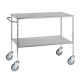 Servierwagen mit 2 Böden - bis 1000 x 580 x 970 mm - 200 kg Tragkraft - verzinkt