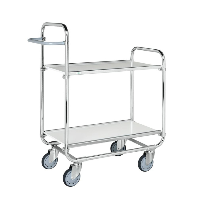 Kommissionierwagen bis 4 Böden - bis 1590 mm - 250 kg - Bremssystem - verzinkt
