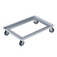 Kistenroller für 600 x 400 Behälter - 616 x 416 x 128 mm - 200 kg - verzinkt