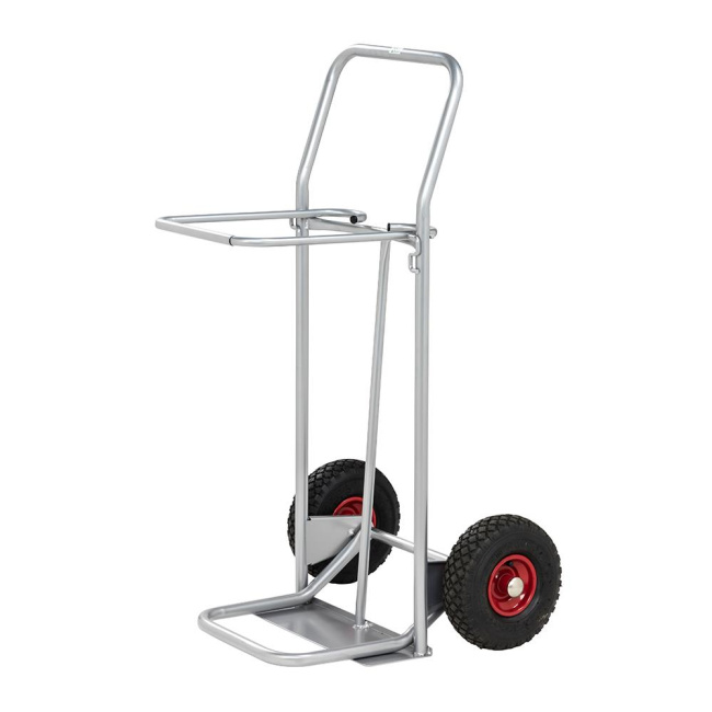 Müllsackwagen für 125 Ltr Müllsäcke - bis 150 kg Tragkraft - lichtgrau
