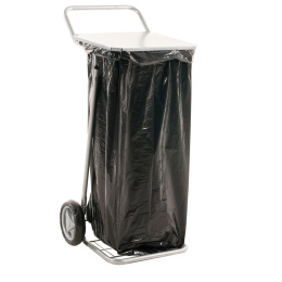 Müllsackwagen für 125 Ltr Müllsäcke - bis 150 kg Tragkraft - lichtgrau