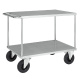 Tischwagen mit 2 Blechböden - 900 mm Höhe - 500 kg Tragkraft - Stahl