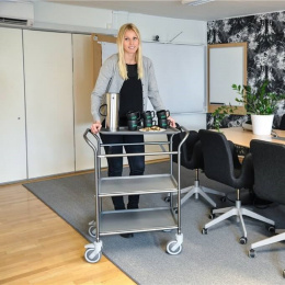 Servierwagen Tablettwagen 3 Böden - 770 x 495 x 960...