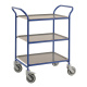 Servierwagen Tablettwagen 770 x 495 mm - 150 kg - blau/anthrazit