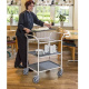 Servierwagen Tablettwagen 3 Böden - 770 x 495 x 960 mm - 150 kg - weiß/anthrazit