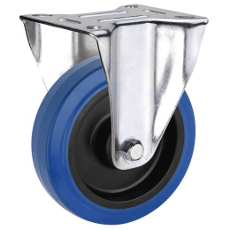 Blue Wheel Gummi Lenkrolle Bockrolle Bremsrolle Einbaurad...