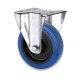 Blue Wheel Gummi Lenkrolle Bockrolle Bremsrolle Einbaurad mit Rollenlager