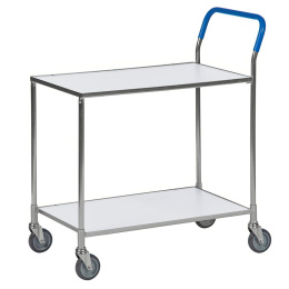 Tischwagen mit 2 Böden bis 850 x 435 x 950 mm - 150 kg - elektrolytisch verzinkt