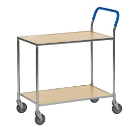 Tischwagen mit 2 Böden bis 850 x 435 x 950 mm - 150 kg - elektrolytisch verzinkt