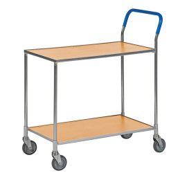 Tischwagen mit 2 Böden bis 850 x 435 x 950 mm - 150 kg - elektrolytisch verzinkt