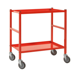 Tischwagen mit 2 Böden 690 x 430 x 750 mm - 150 kg Traglast - Stahl