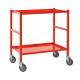 Tischwagen mit 2 Böden 690 x 430 x 750 mm - 150 kg Traglast - Stahl