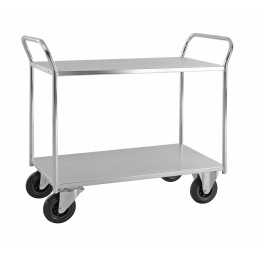 Etagenwagen bis 5 Böden mit Aufkantung - bis 1485 mm Höhe - 400 kg - Stahl