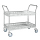 Verkaufswagen mit 2 Böden - 1130 x 550 x 940 mm - 250 kg Traglast - Stahl