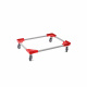 Transportroller flexibel - bis 810 x 1210 x 175 mm - 300 kg Traglast - Rot
