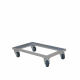 Transportroller Aluminium - 418 x 618 x 132 mm - 150 kg Traglast - HACCP