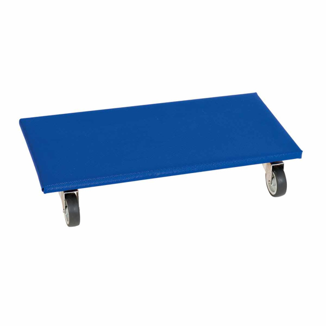 Möbelroller Holz - 2 Stück - bis 350 x 600 mm - bis 500 kg - Anti-Rutsch - Blau