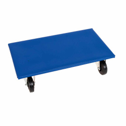 Möbelroller Holz - 2 Stück - bis 350 x 600 mm - bis 500 kg - Anti-Rutsch - Blau