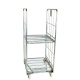 Nestbarer Rollbehälter ERGO 2- 3- oder 4-seitig - 700 x 800 x 1665 mm - verzinkt