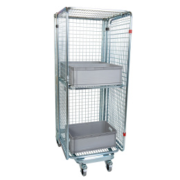 Nestbarer Rollbehälter ADB 5-seitig - 725 x 820 x 1890 mm -  500 kg Tragkraft