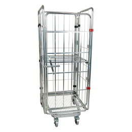 Nestbarer Rollbehälter 3-seitig oder 4-seitig - bis 1540 mm Nutzhöhe - 500 kg