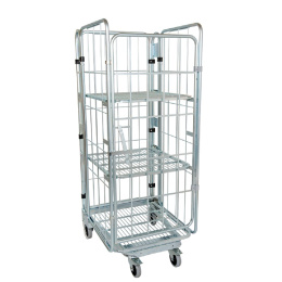 Nestbarer Rollbehälter 3-seitig oder 4-seitig - bis 1540 mm Nutzhöhe - 500 kg