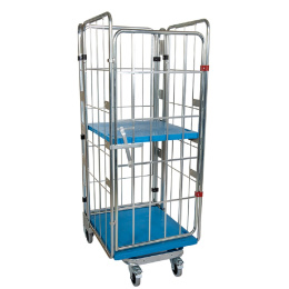Nestbarer Rollbehälter 3-seitig oder 4-seitig - bis 1540 mm Nutzhöhe - 500 kg