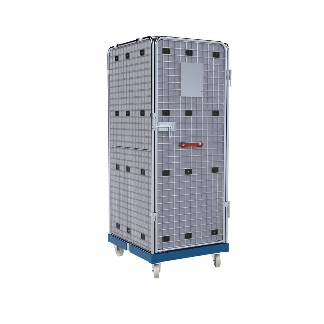 Rollbehälter Sichtschutz 5-seitig 724 x 815 x 1810 mm - Diebstahlschutz - Stahl