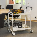 Tischwagen Design mit Softgrip - Traglast 150 kg, wei&szlig;