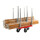 Transportwagen für Palettenrahmen 800 x 600 x 1.215 mm, Traglast: 300 kg - rot