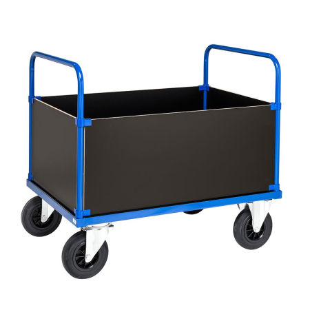 Vierwandwagen Kofferwagen 1.200 x 800 x 900 mm, Traglast: 500 kg - blau