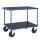 Tischwagen mit 2 Böden 1.300 x 800 x 870 mm, Traglast: 500 kg - blau