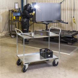 Etagenwagen 3 Böden m. Aufkantung 1080 x 450 x 975...