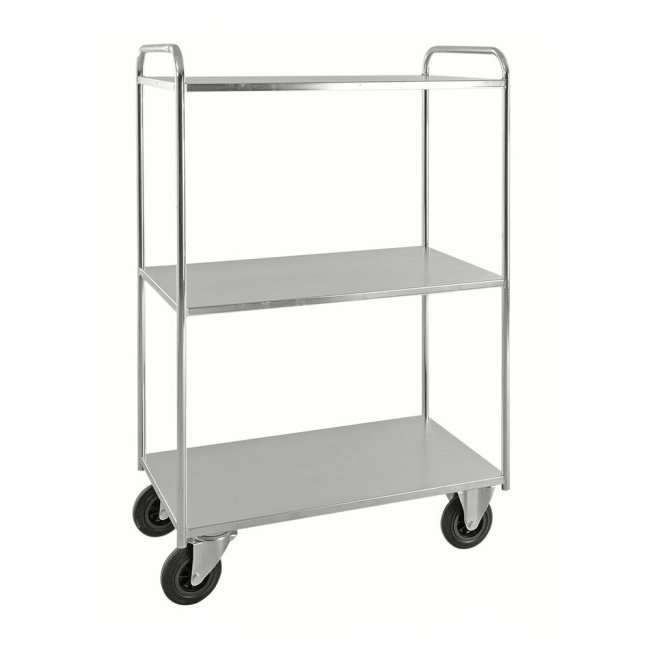 Etagenwagen 3 Böden mit Aufkantung 975 x 550 x 1485 mm 400 kg verzinkt